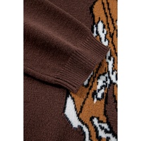 Coffee Western Howdy Boot Graphic High Neck Sweater - L thumbnail