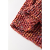 Multicolour Colorful Confetti Wool Ball Knitted Sweater - S thumbnail