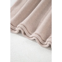 Simply Taupe Colorblock Exposed Seam Round Neck Sweater - L thumbnail