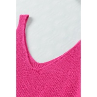 Rose Cropped Woolen Knit Vest - L thumbnail