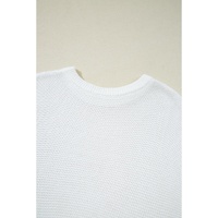 Jet Stream Solid Color Sweater Tee with Side Slits - XL thumbnail