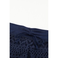 Blue Lace Shorts Attached Swim Bottom - M thumbnail