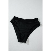 Black Sheer Mesh Edged Halter V Neck Push Up Bikini - XL thumbnail