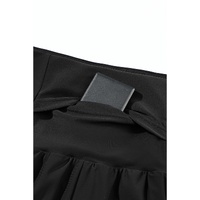 Black Pocketed Wide Waistband Swim Shorts - S thumbnail
