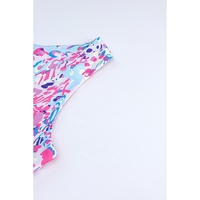 Azura Exchange Purple Abstract Floral Print Sleeveless Maxi Dress - S thumbnail