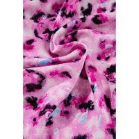 Rose Leopard Print Buttoned Front 3/4 Sleeve Tiered Ruffled Hem Dress - XL thumbnail