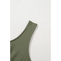 Four Leaf Clover Sleeveless Scoop Neck Flared Split Midi Dress - L thumbnail