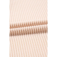 Parchment Corded Knit Crew Neck Puff Sleeve Shift Mini Dress - L thumbnail