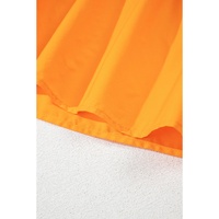 Multicolour Colorblock Self-tie Straps High Waist Flowy Maxi Dress with Pockets - L thumbnail