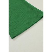 Dark Green Ultra Loose Textured 2pcs Slouchy Outfit - S thumbnail