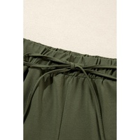 Vineyard Green Contrast Trim Tee and Shorts Set - M thumbnail