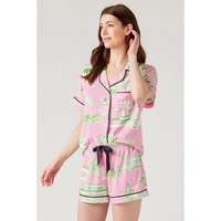 Pink Holiday Resort Short 2pcs Pajama Set - XL thumbnail