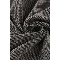 Gray Ribbed Elastic Waist Romper - L thumbnail
