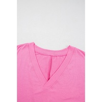 Bonbon Loose Half Sleeve V Neck Knit Romper - L thumbnail