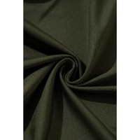 Moss Green Ruched Wrap V Neck Long Sleeve Bodysuit - L thumbnail
