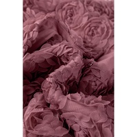 Heather Floral Textured V Neck Wrapped Sleeveless Bodysuit - L thumbnail