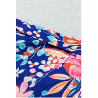 Azura Exchange Floral Print Lace-up Bodycon Mini Skirt - L thumbnail