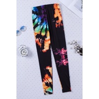 Azura Exchange Tie Dye Hollow Out Fitness Leggings - XL thumbnail