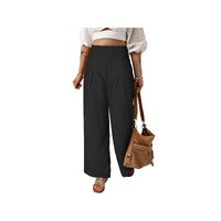 Azura Exchange Wide Leg Smocked Waistband Pants - L thumbnail