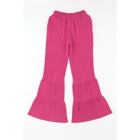Azura Exchange Textured High Waist Ruffled Bell Bottom Pants - L thumbnail