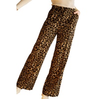 Azura Exchange Leopard Print Wide Leg Pants - M thumbnail
