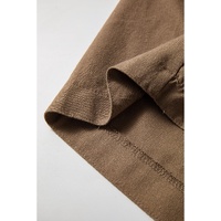 Desert Palm Cotton Linen Drawstring Waist Wide Leg Pants - M thumbnail