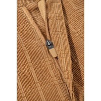 Grapefruit Orange Checkered Corduroy Flare High Waist Pants - L thumbnail