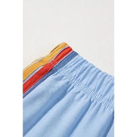Light Blue Counting Rainbows High Waist Sweatpants - L thumbnail
