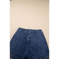 Ashleigh Blue Faux Wrapped Mini Denim Skort - 4 US thumbnail