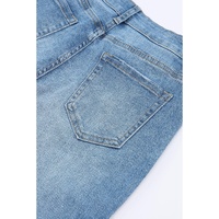 Azura Exchange Buttoned Distressed Flared Jeans - 6 US thumbnail