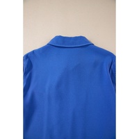 Dusk Blue Collar Tab Sleeve Zip Up Flap Detail Jacket - M thumbnail
