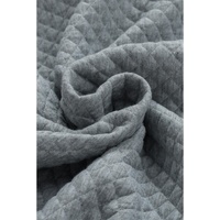 Gray Retro Quilted Flap Pocket Button Shacket - XL thumbnail