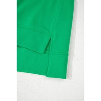 Bright Green Short Sleeve Turn-Down Collar Plus Size Blouse - 2X thumbnail
