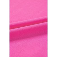 Pink Contrast Trim Collared Split Neck Short Sleeve Plus Size Top - 2X thumbnail