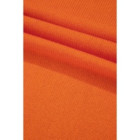 Orange Flower Pattern Drop Shoulder Plus Size Cardigan - 2X thumbnail