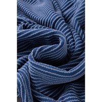 Sail Blue Ribbed V Neck Tee and Pants Plus Size Set - 4X thumbnail