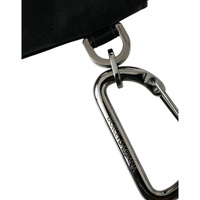 Dolce & Gabbana Men's Black Nylon Logo Plaque Keyring Pouch Clutch Bags - One Size thumbnail