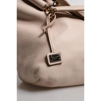 Dolce & Gabbana Women's Light Pink Deer Leather Logo Plaque Tote Top Handle Bag - One Size thumbnail