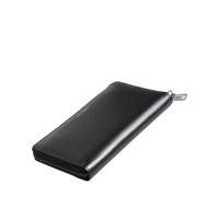 Dolce & Gabbana Men's Black Blue Exotic Leather Embossed Continental Wallet - One Size thumbnail