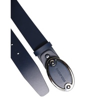 Dolce & Gabbana Men's Blue Leather Classic Metal Logo Buckle Belt - 110 cm thumbnail