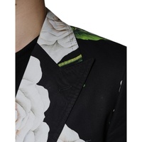 Dolce & Gabbana Men's Black Rose Cotton  Formal 2 Piece Suit - 50 IT thumbnail