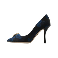 Dolce & Gabbana Women's Blue Floral Ayers Crystal Pumps Shoes - 37 EU thumbnail