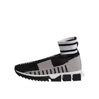 Dolce & Gabbana Women's Black Gray Sorrento Socks  Sneakers Shoes - 36 EU thumbnail