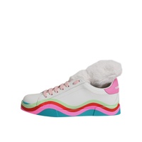Dolce & Gabbana Women's Multicolor Low Top Trainers Sneakers Shoes - 38.5 EU thumbnail
