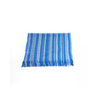 Geometric Pattern Fringed Scarf in Bright Colors One Size Men thumbnail