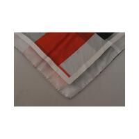 Costume National Women's Gray Red Silk Shawl Foulard Wrap Scarf - One Size thumbnail