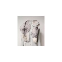 Dolce & Gabbana Women's White Fox Fur Neck Wrap Warmer Winter Scarf - One Size thumbnail