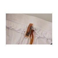 John Galliano Men's White Cotton Logo Loose  Pants - 48 IT thumbnail