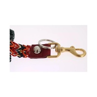 Dolce & Gabbana Women's Multicolor Raffia Leather Clasp Finder Chain Keyring - One Size thumbnail