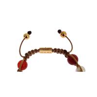 Authentic NIALAYA Red CZ Carnelian Pearl Bracelet S Women thumbnail